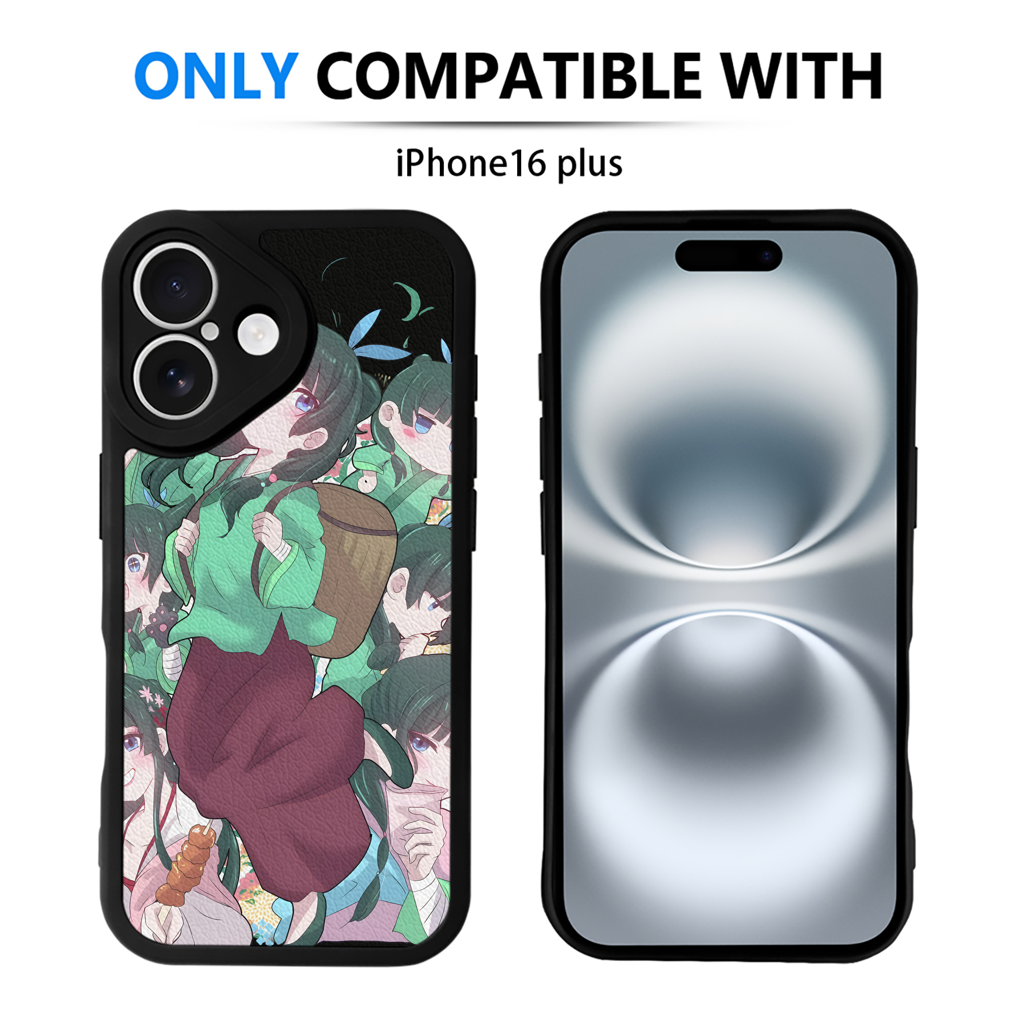 （画像用） 薬屋のひとりごと The Apothecary Diaries 【iPhone 16シリーズ対応】シリコンスマホケース（レザー調） 材質：シリコン